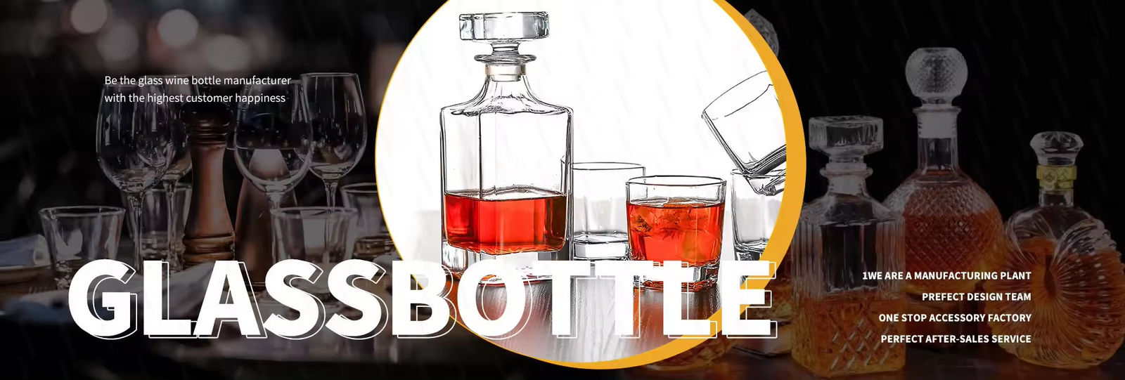 Bouteille en verre de vodka